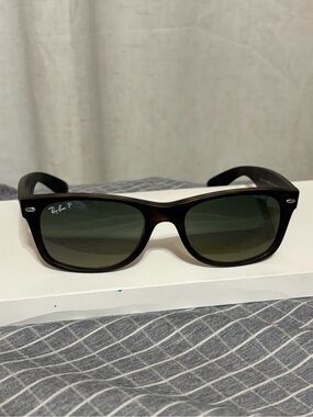 Ray-Ban Wayfarer Sunglasses - Tortoise Frame with Green Lenses